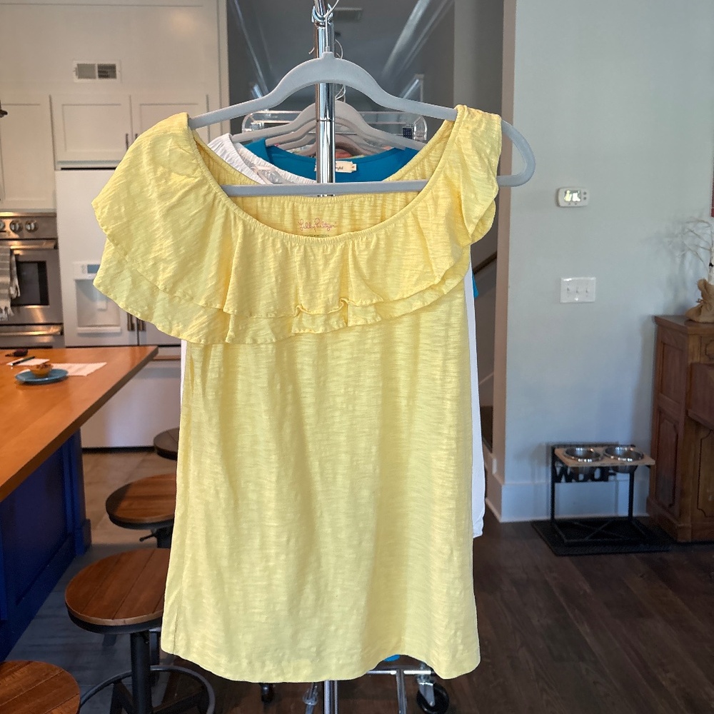 Lilly Pulitzer Asymetric Yellow Tank